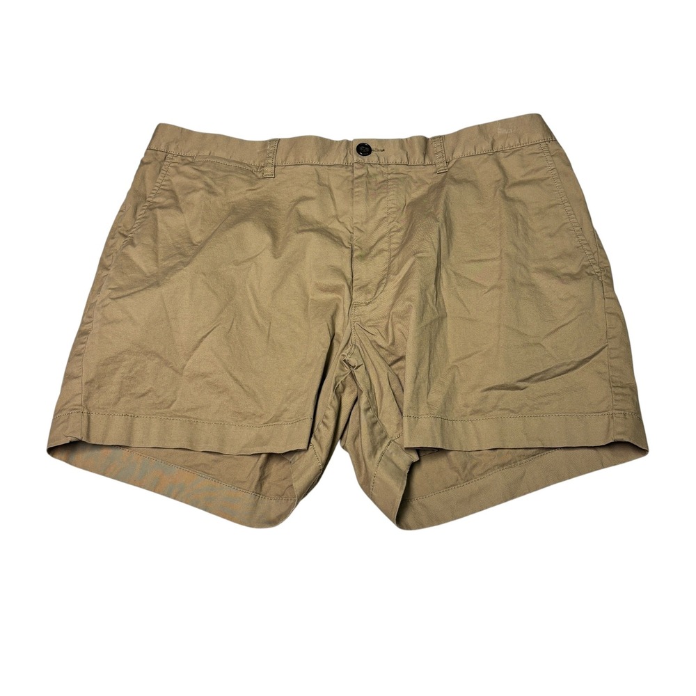 Vintage Oarsman J.Crew Portsider Shorts Mens 38X5 Khaki Tan Cotton Chino Twill